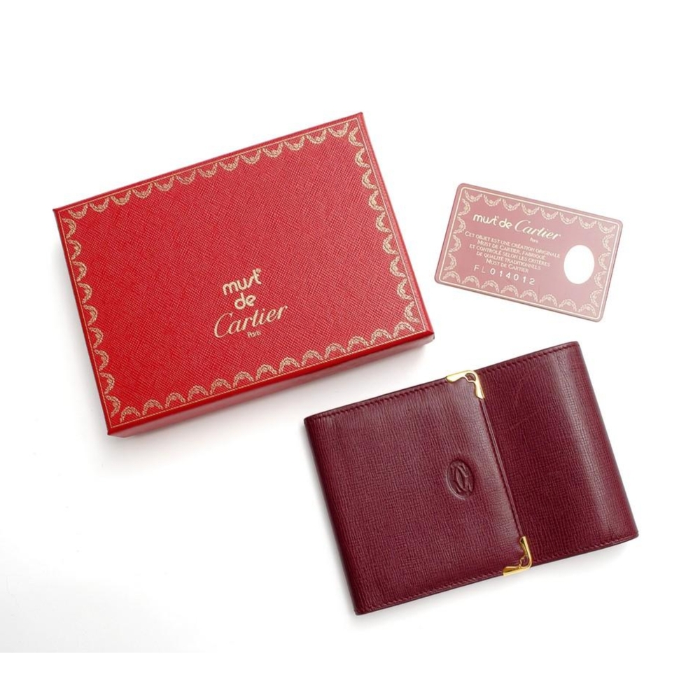 Cartier Men's Burgundy Wallet